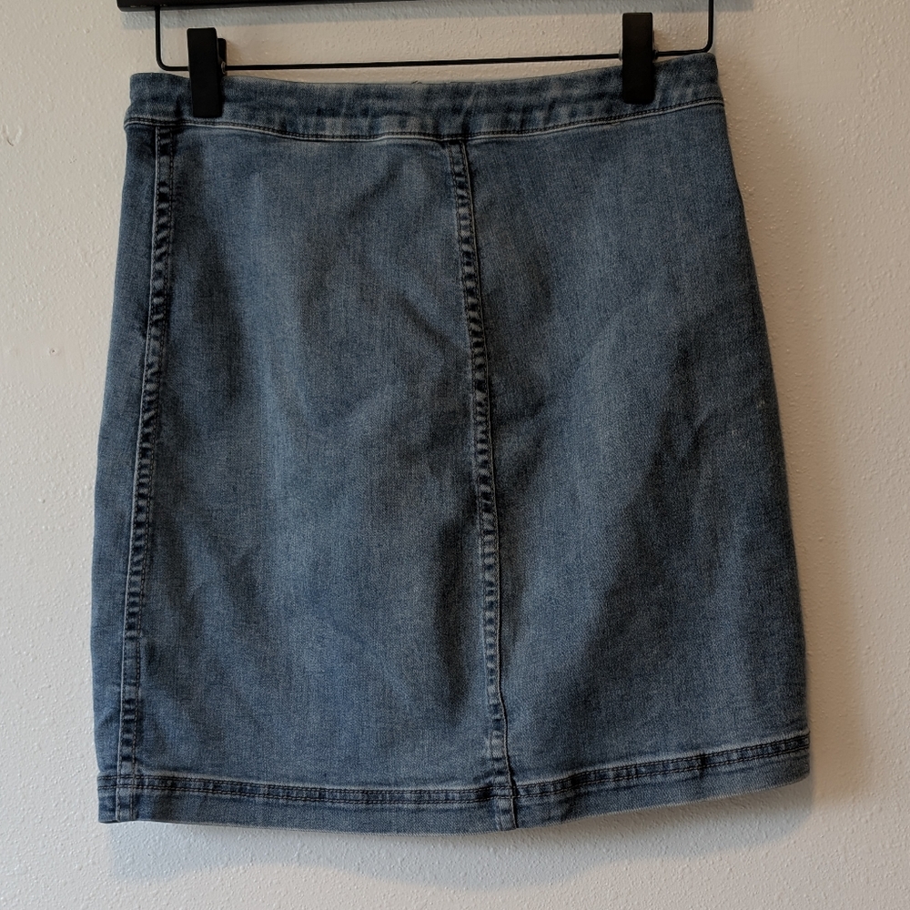 Free People Mini Denim Skirt